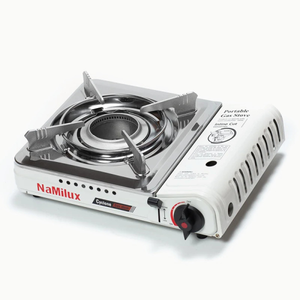 Газовая плита NaMilux NA-3961PS Cyclone (Белый / Стальной)